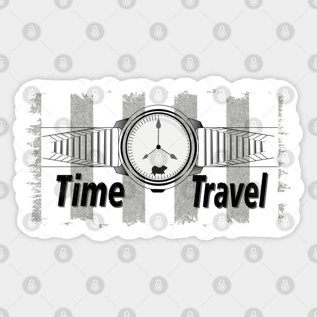 Time Travel Watch Sticker by Watercoloristic